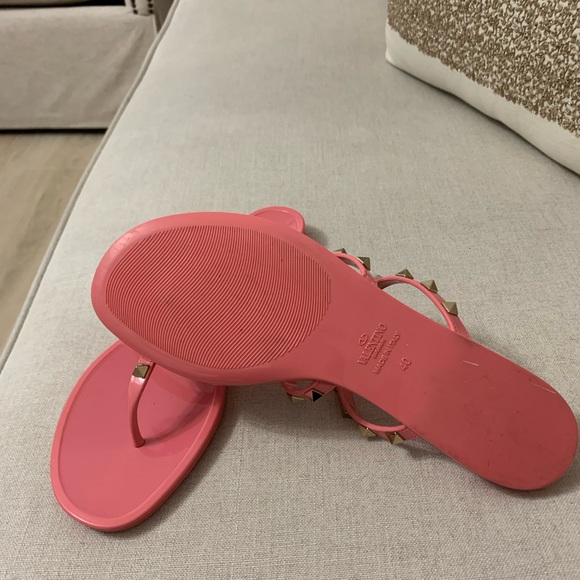 VALENTINO GARAVANI Rockstud Jelly Sandal Shoes Size 40 - Picture 14 of 15